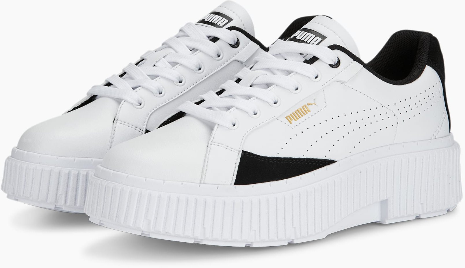 Dámské sportovní boty Puma Dinara 36 Bílé kožené tenisky na platformě