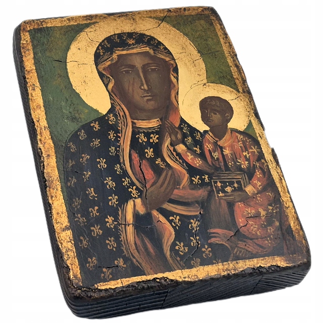 MATKA BOSKA CZĘSTOCHOWSKA IKONA PISANA 14 cm