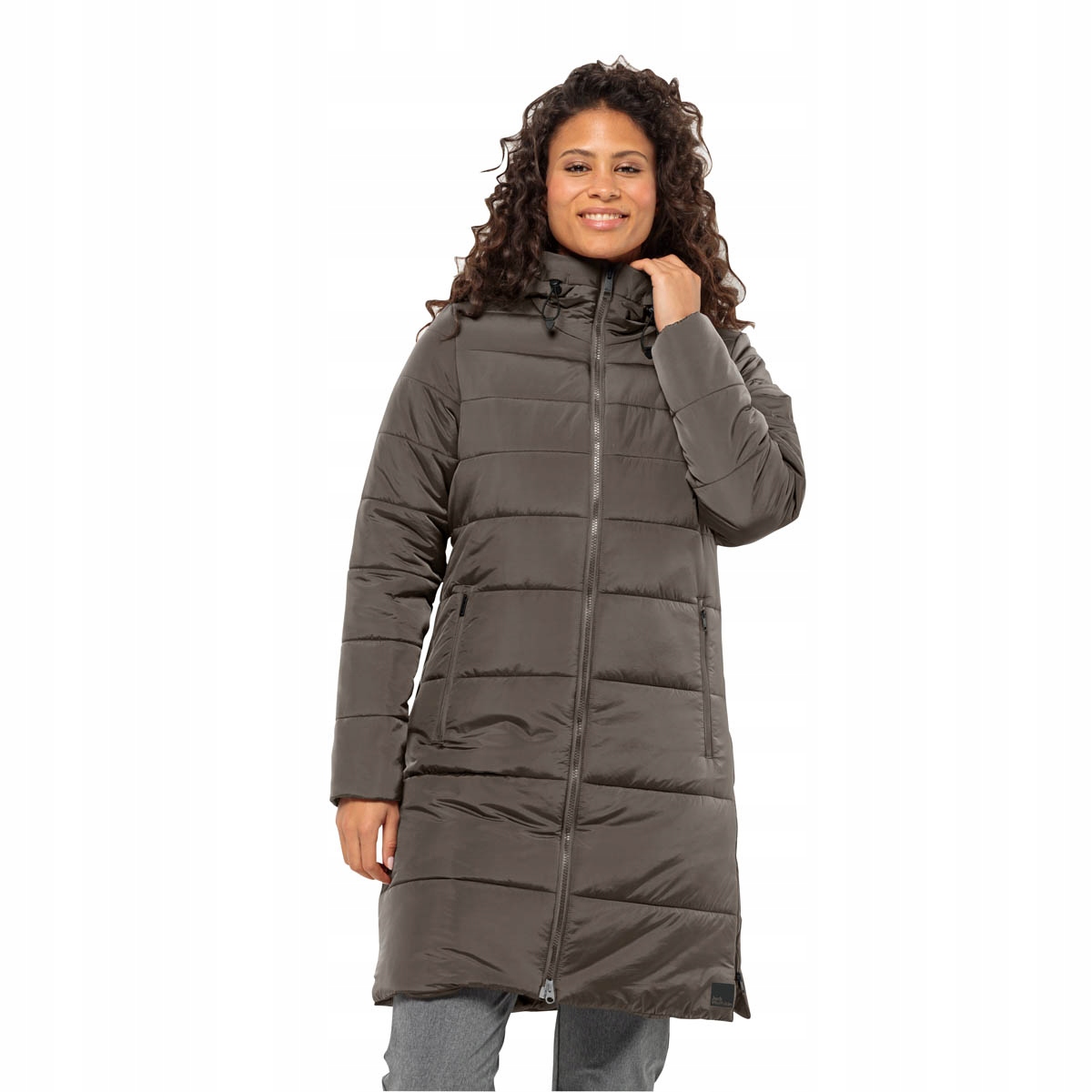 Damski płaszcz zimowy z kapturem Jack Wolfskin Eisbach Coat L