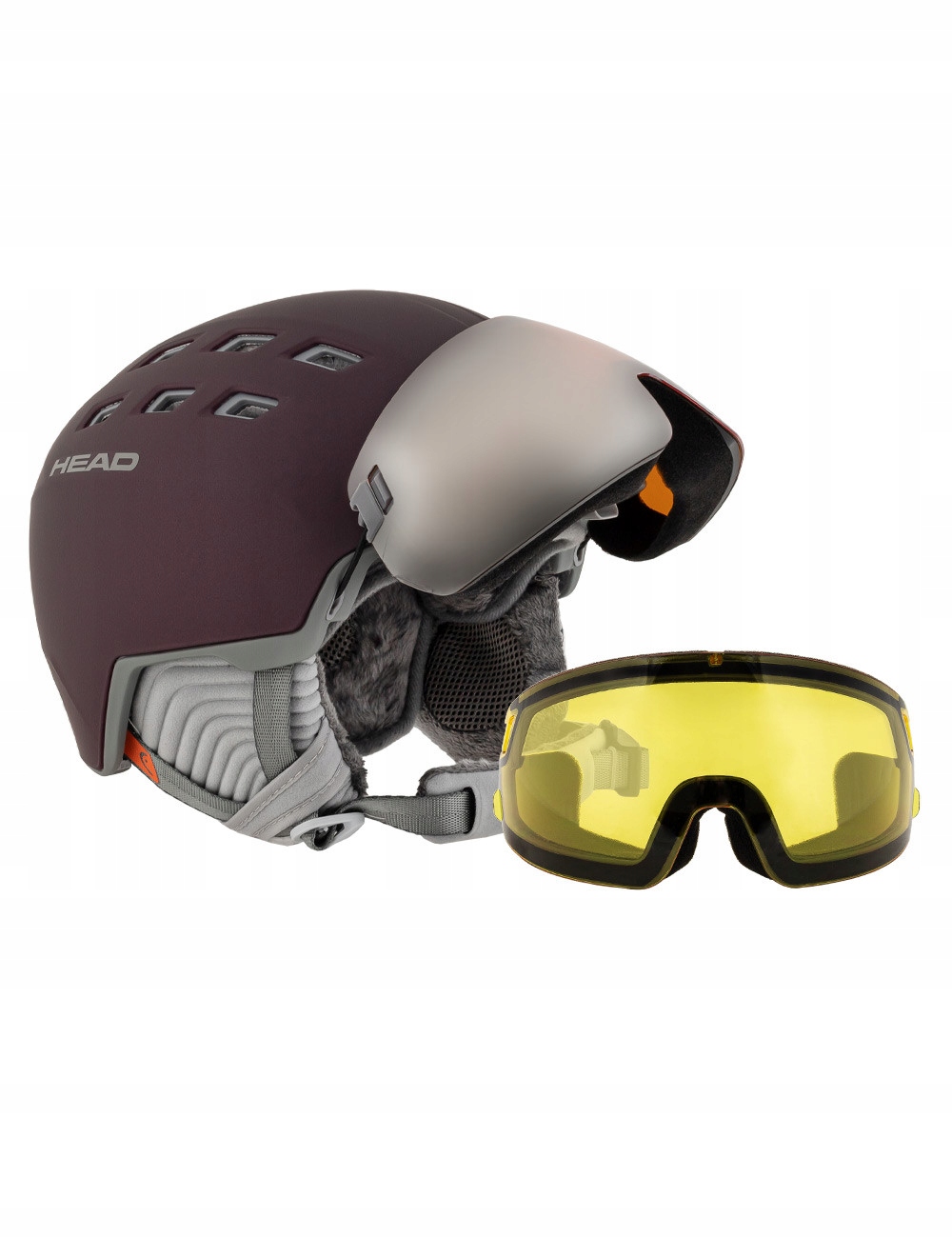 Kask narciarski damski z szybą Head Rachel 5K szyba w zestawie Xs/s