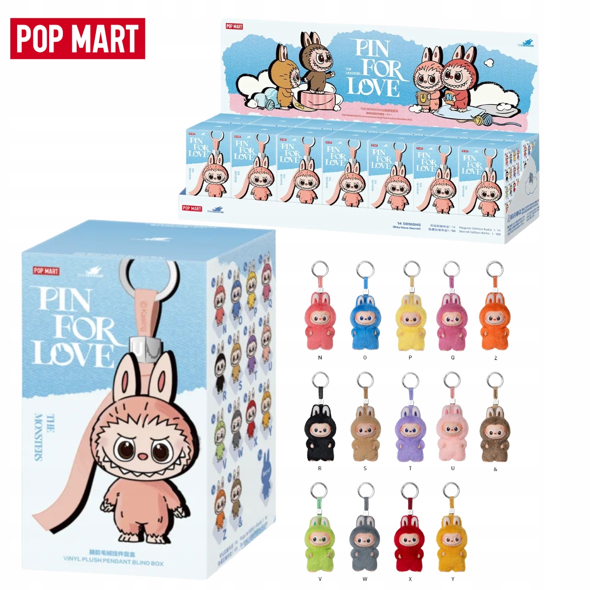 Brelok Figurka LAFUFU THE MONSTER PIN FOR LOVE BlindBox