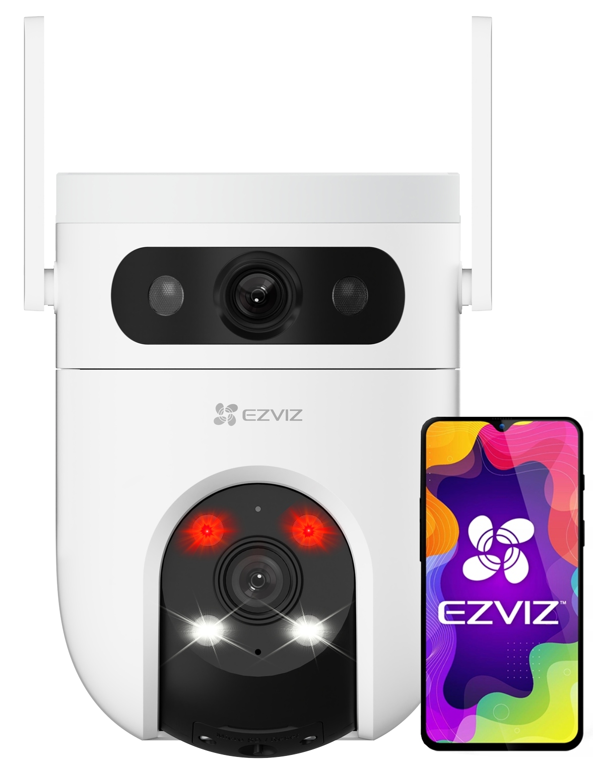 Otočná kamera H9C 2K Ezviz 2v1 3MPx 3Mpx Dvojitý objektív