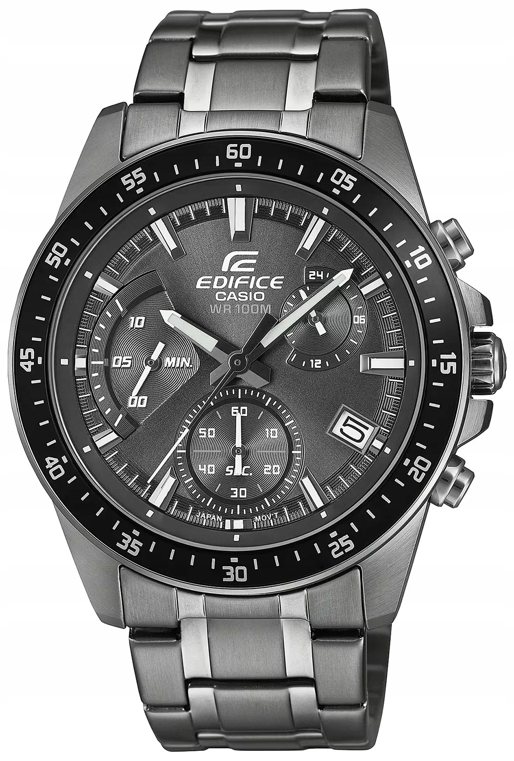 Pánské hodinky Casio EFV-540DC-1CVUEF Edifice grafitové na ocelovém náramku