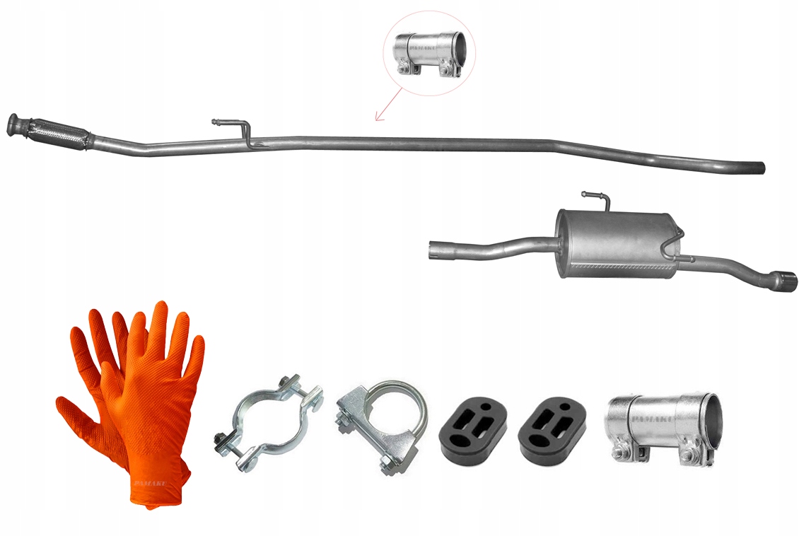 Peugeot 206+ 1.4 HDi 50 kW (2009-6/2013) Hatchback Trubka Tlumič