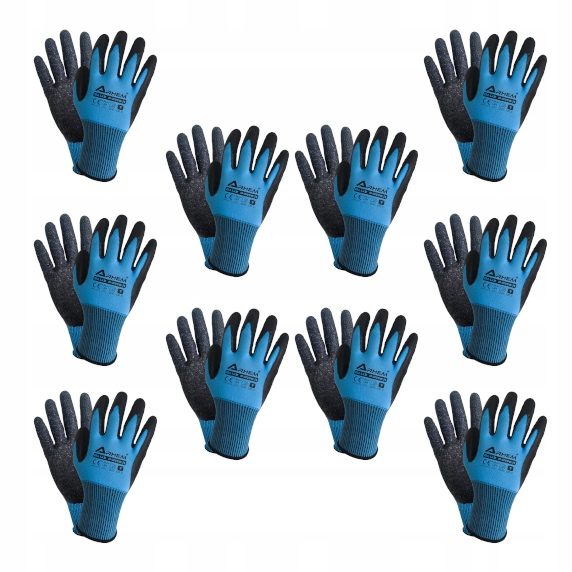 Rękawice - Rękawiczki Robocze BLUE r.10 10 par