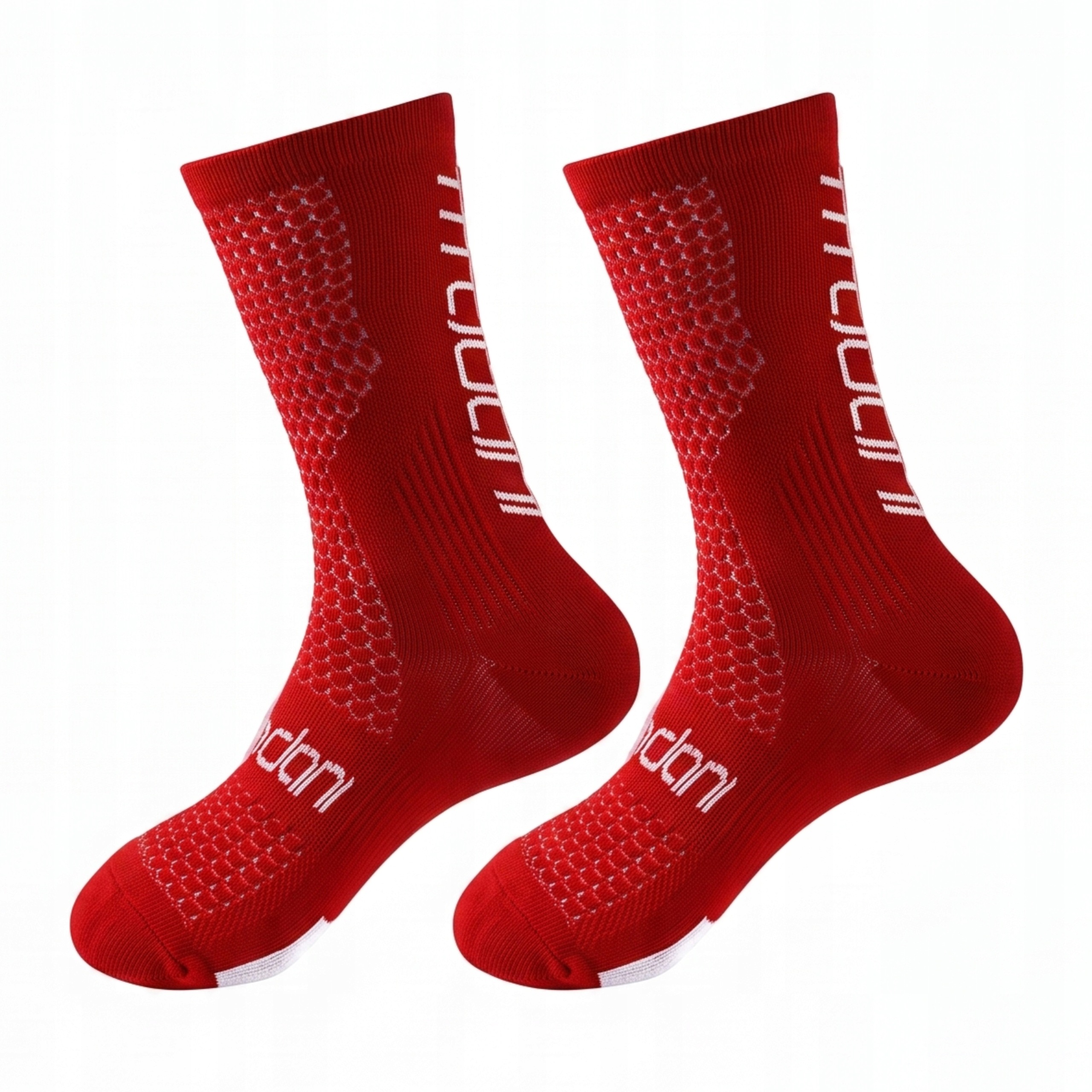 Sportowe skarpetki rowerowe Madani Flamingo czerwone 36-46 unisex