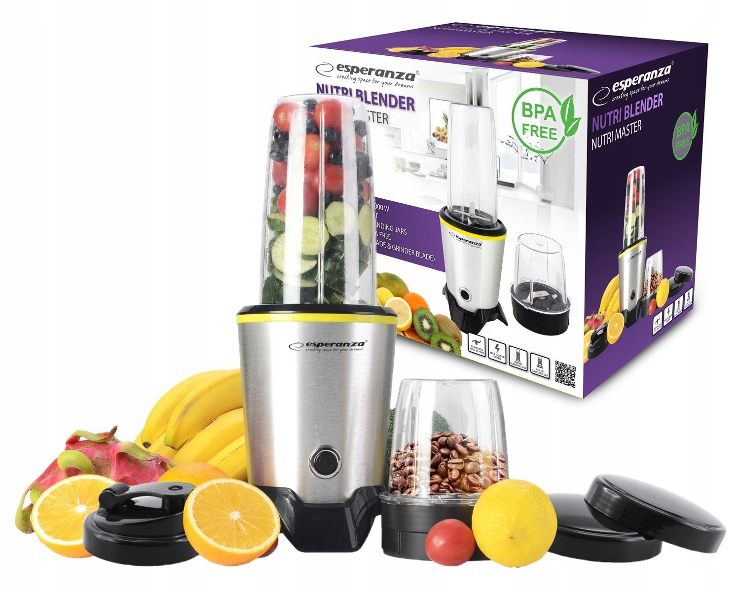 

Blender Kielichowy Koktajl Smoothie 1000W 2 Kubki