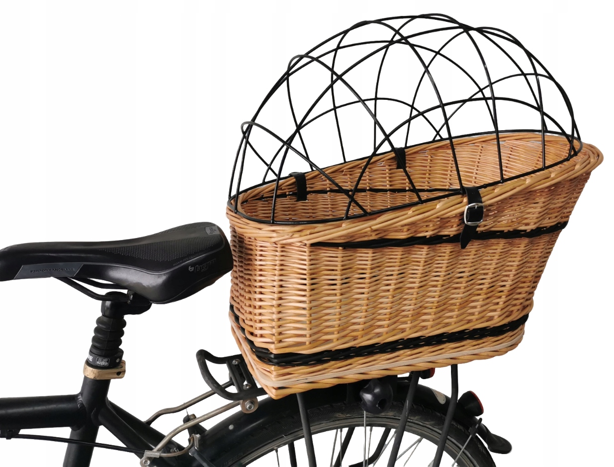 Kosz,KOSZYK Wiklinowy na Rower,psa-kota Bagażnik