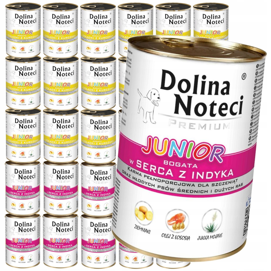 Levně Dolina Noteci Premium Junior 30x400g Vlhké Krmivo Krůta