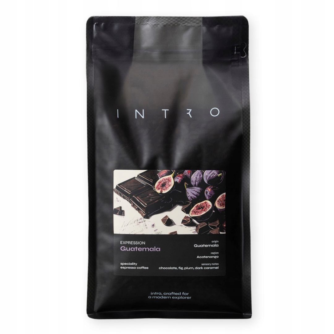 Levně Káva zrnková 1kg Guatemala Acatenango čerstvě pražená, arabica Intro