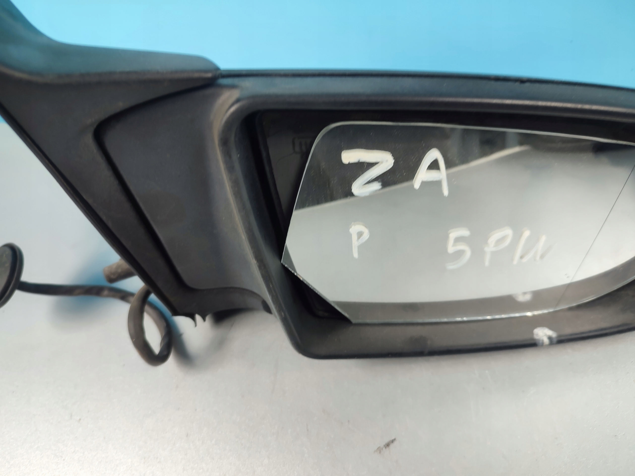 mirror right OPEL ZAFIRA A 5 PIN black MAT
