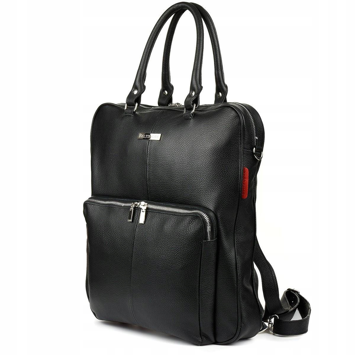 Velký dámský batoh na notebook z přírodní kůže, prostorný, módní Beltimore