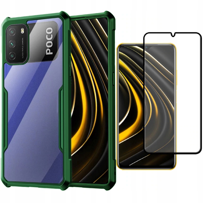 

Etui Case Beetle Pancerne Do Poco M3 + Szkło