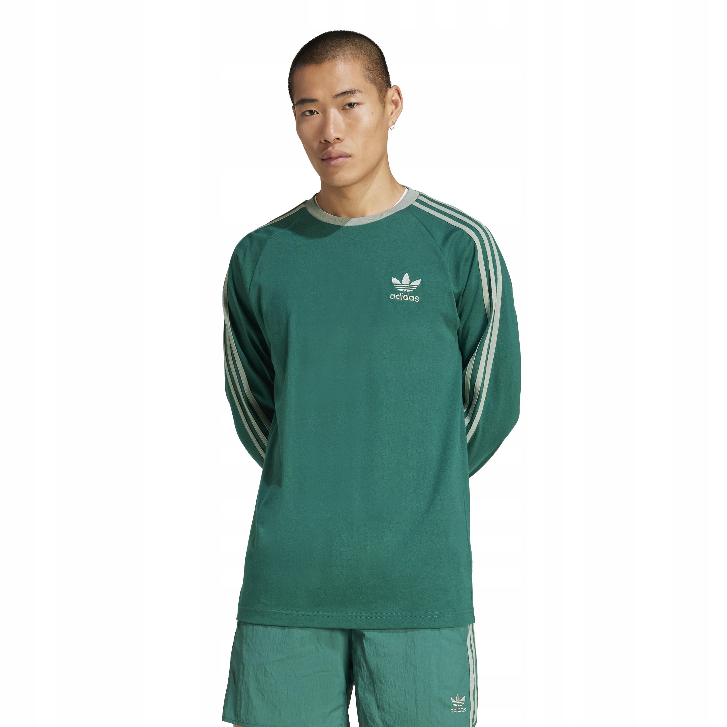 koszulka męska z długim rękawem adidas originalas r L JD0540 bawełna