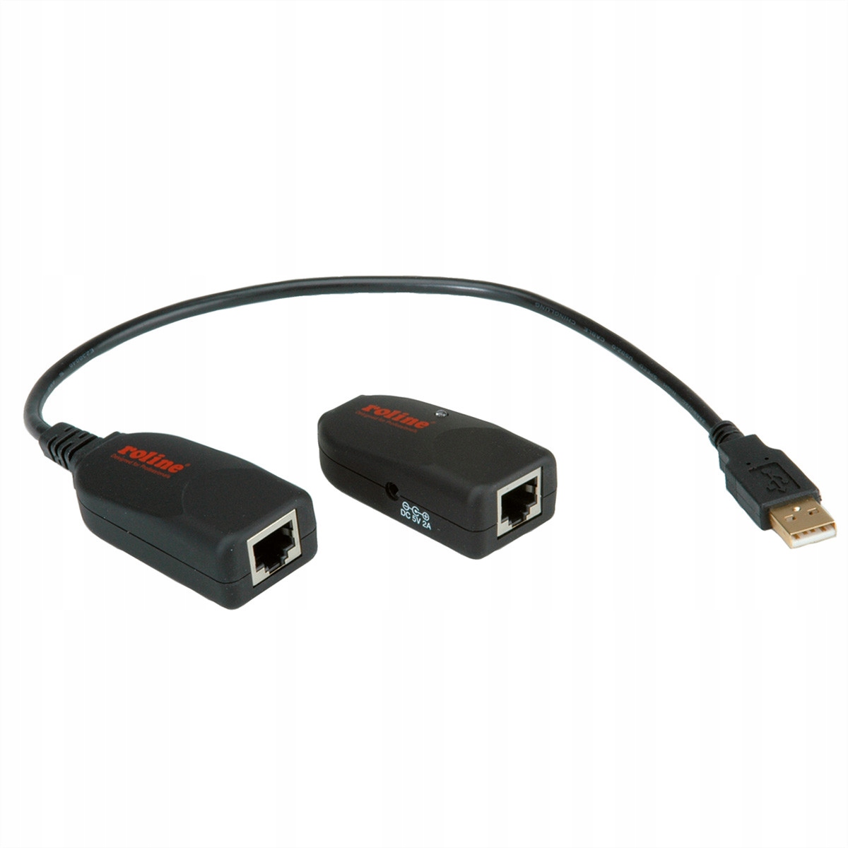 ROLINE Kabel przedłużacz USB 2.0 przez RJ45 max do 50m