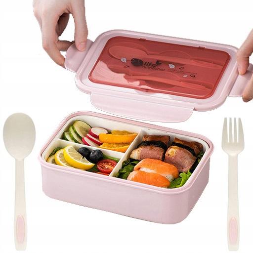 

1400ML Śniadaniówka Bento 3 przegródki Lunchbox