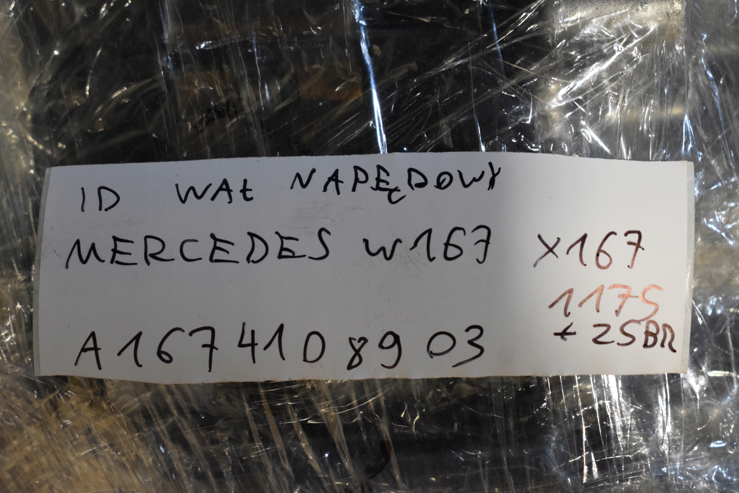 IDEALNY cardan MERCEDES W167 X167 1