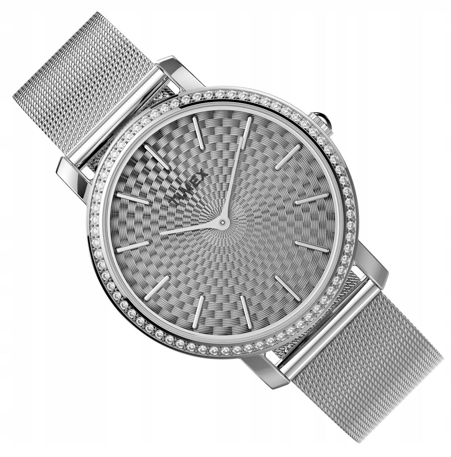 Dámské Stříbrné Hodinky Timex TW2V52400 Fashion 50 M