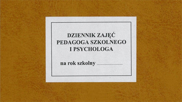 Dziennik zajęć pedagoga szkolnego (psychologa)