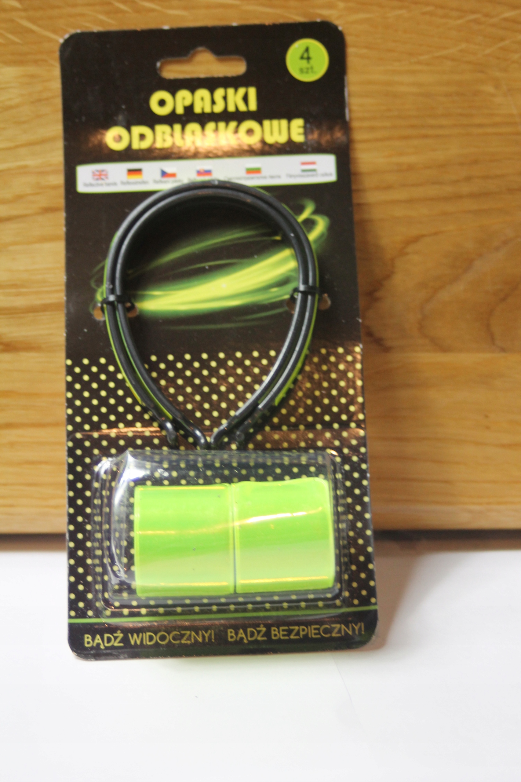 

opaski odblaskowe na ręce i nogi komplet 4szt