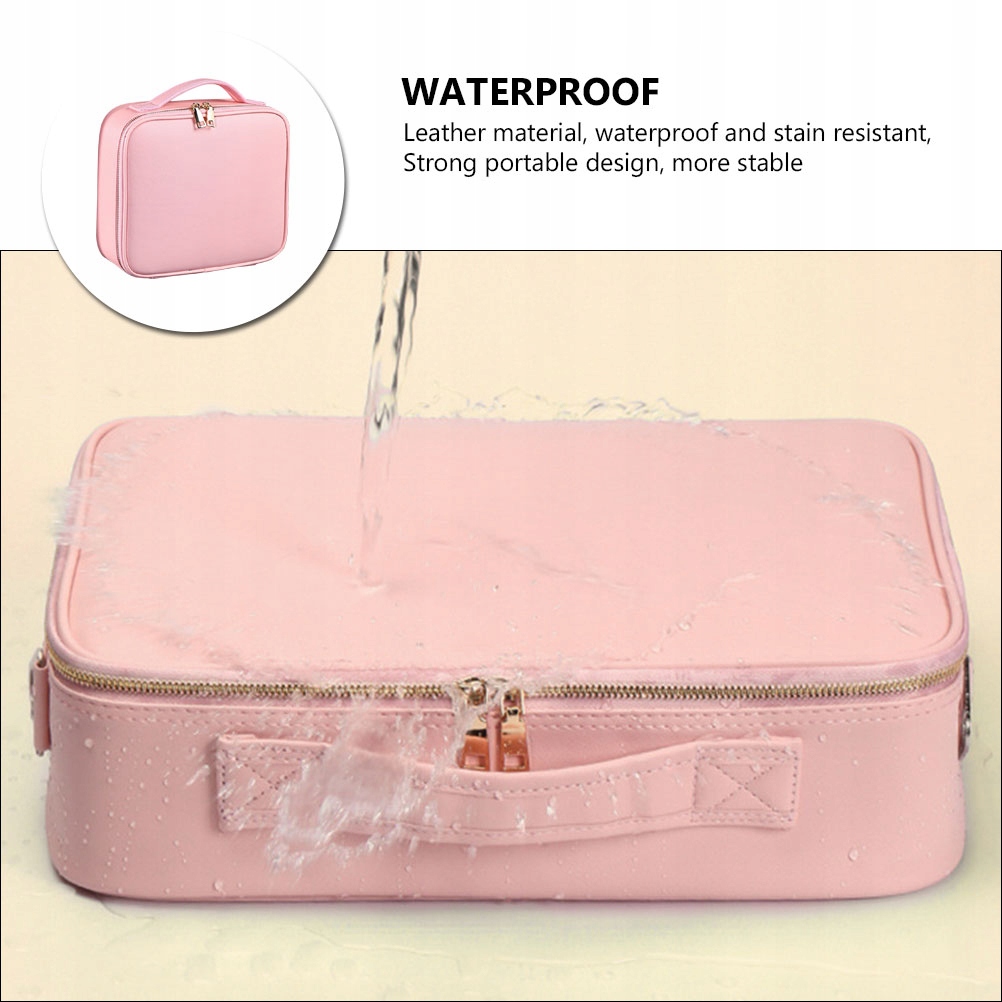 Kosmetyczka z przegródkami o dużej pojemności Typ kuferek