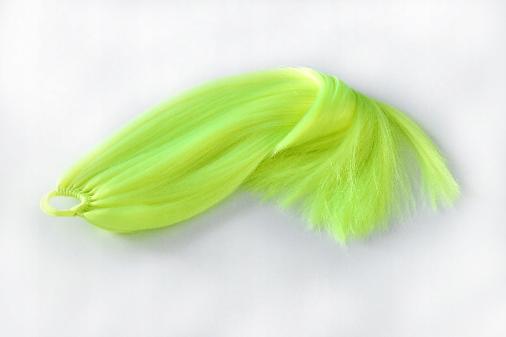 Culík na gumičce, prodloužení culíku neonový žlutý L 120g