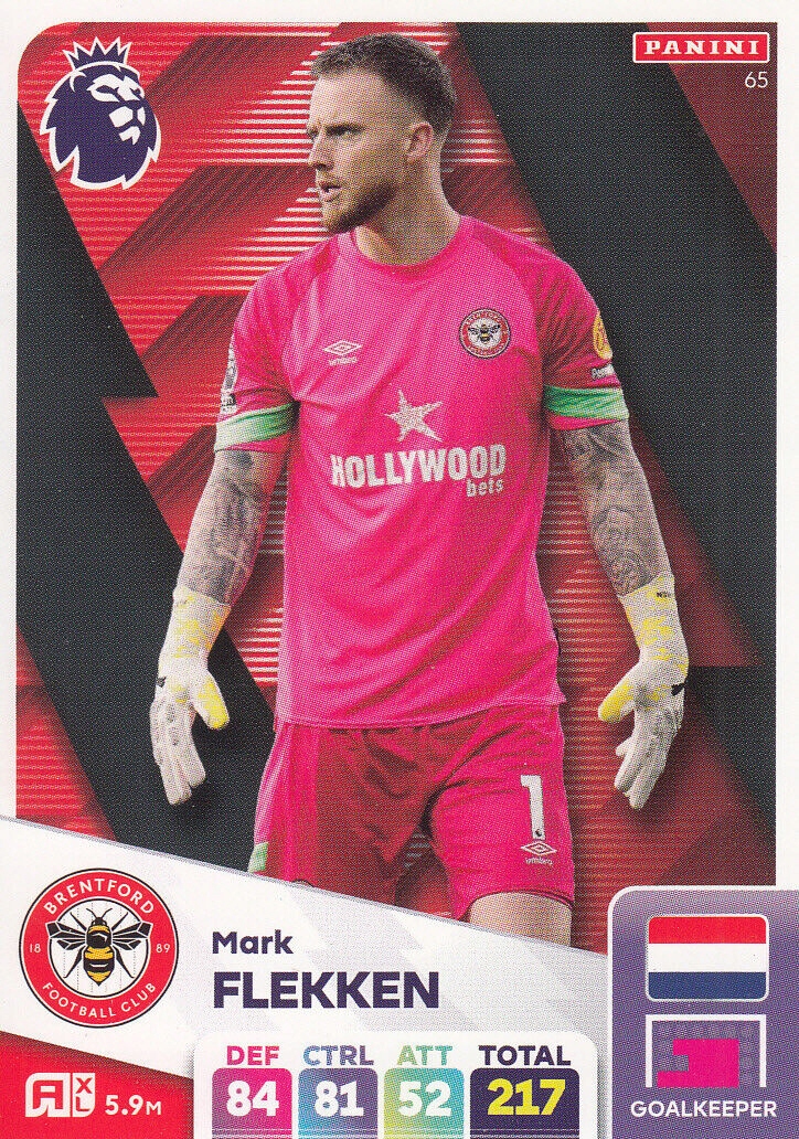 Premier League 2025 Base Card Mark Flekken 65