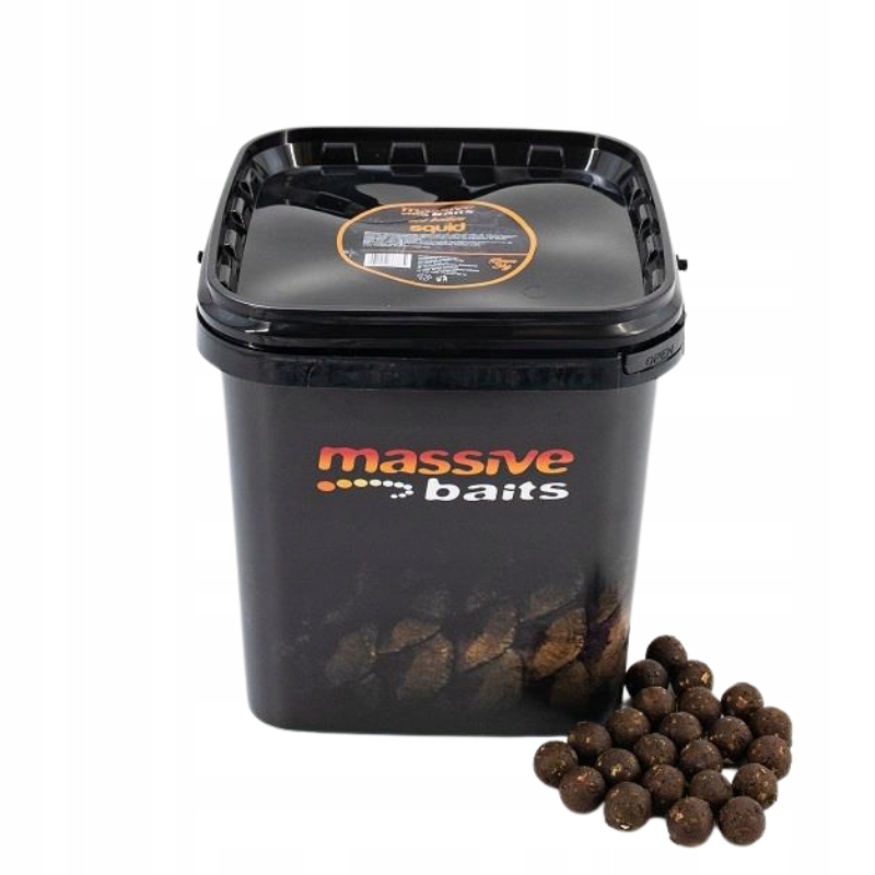 Massive Baits Kulki zanętowe w wiaderku Eco Boilies Squid 18mm 3kg
