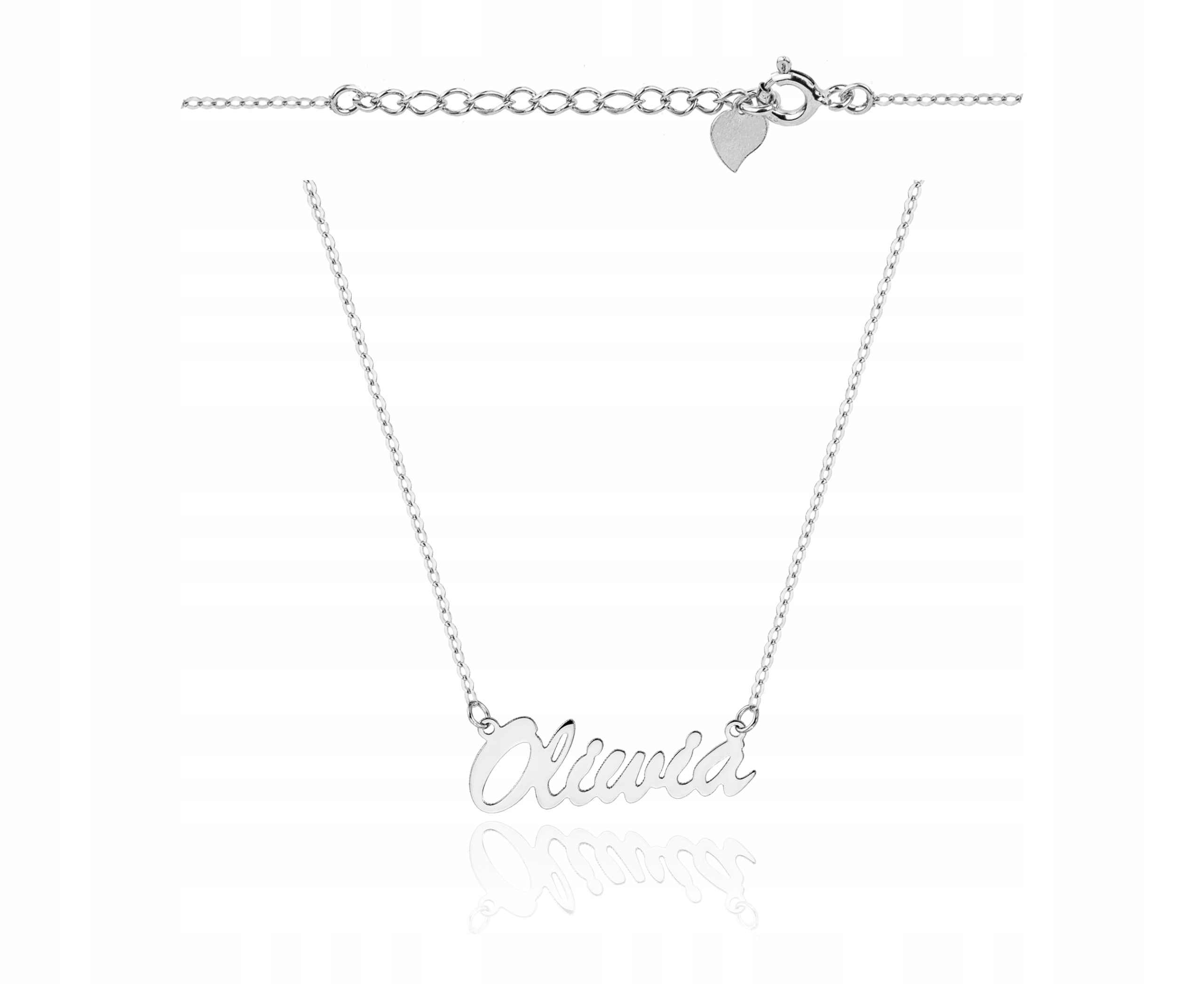 Srebrny naszyjnik z imieniem Oliwia 925 Grawer