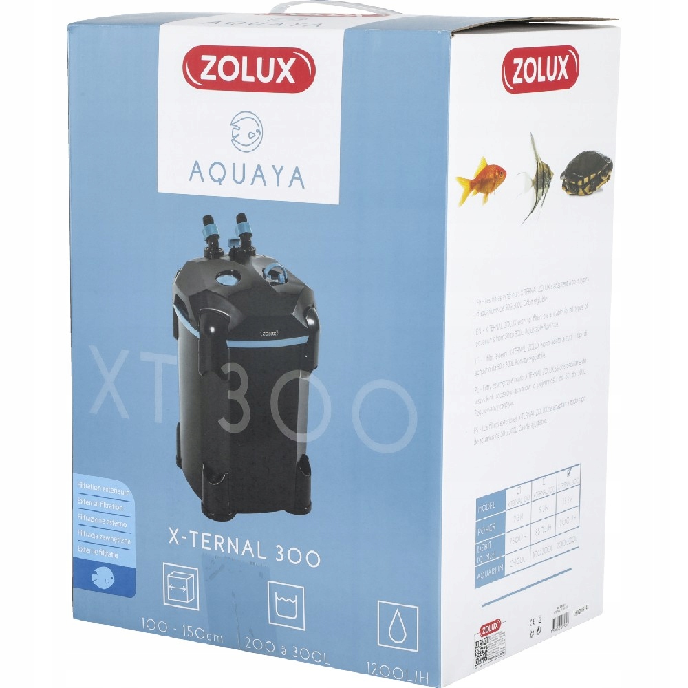 Velký Kelímkový Filtr Pro Akvárium 300 L Vnější Silný Media Voda