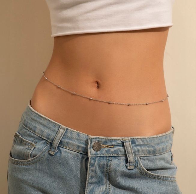 BIŻUTERIA OZDOBA NA CIAŁO PASEK ŁAŃCUSZEK v11 Marka bez marki