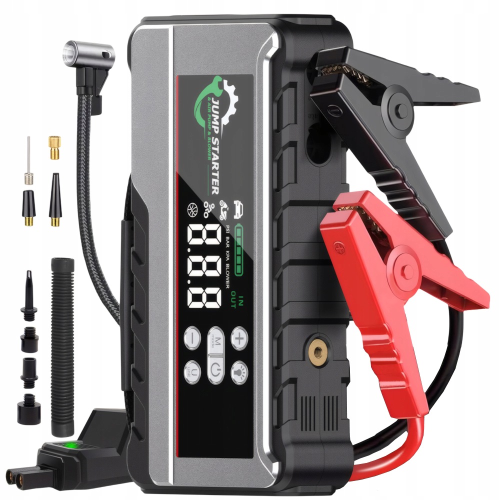 Urządzenie Rozruchowe Booster Jump Starter 26800MAH Powerbank 3000A Z Led