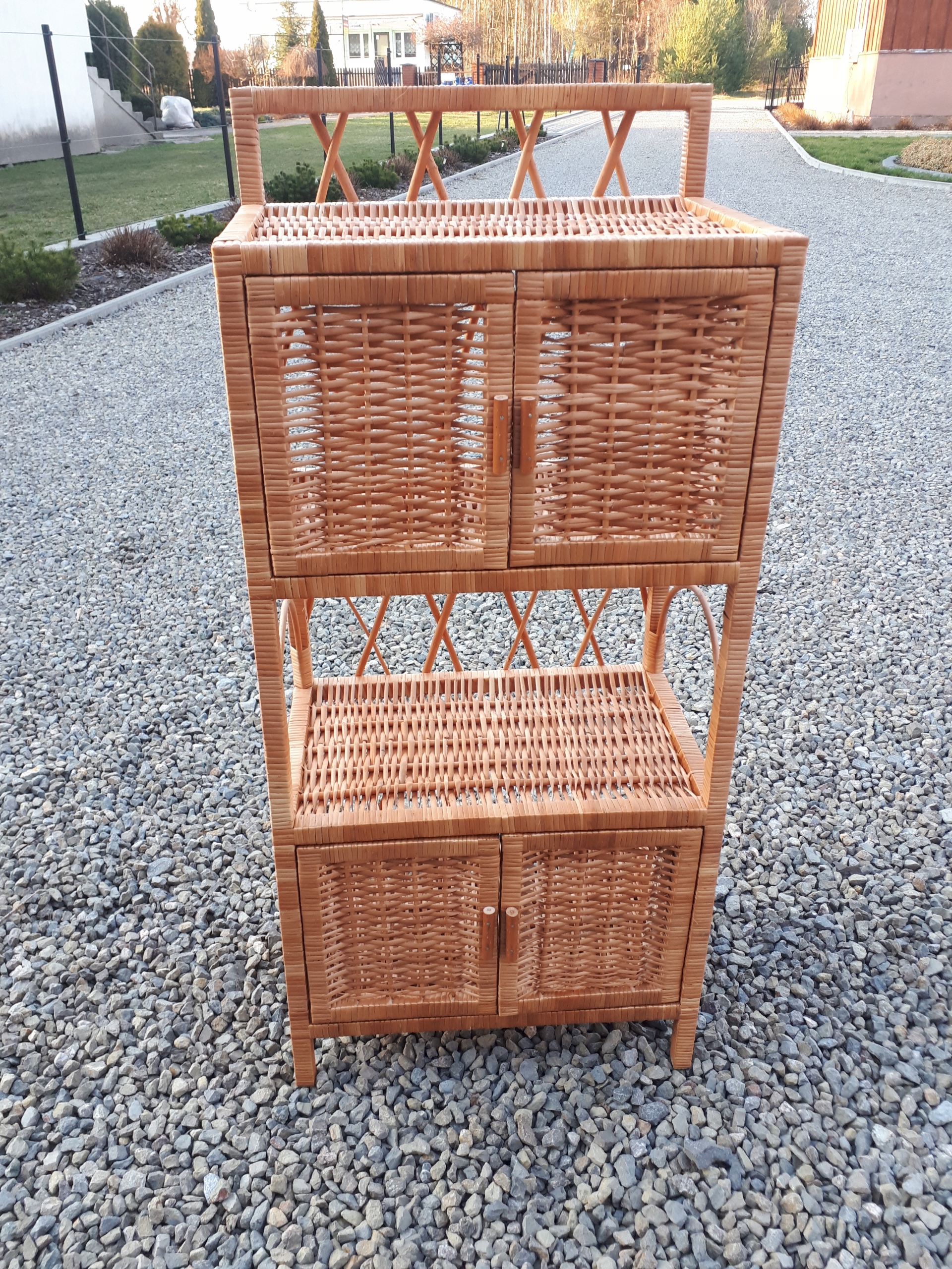 SZAFKA WIKLINOWA ETAŻERKA PÓŁKA, EKOLOGICZNA 100cm Kod producenta SZAFKA-4-DRZWI-1-1-STANDARD