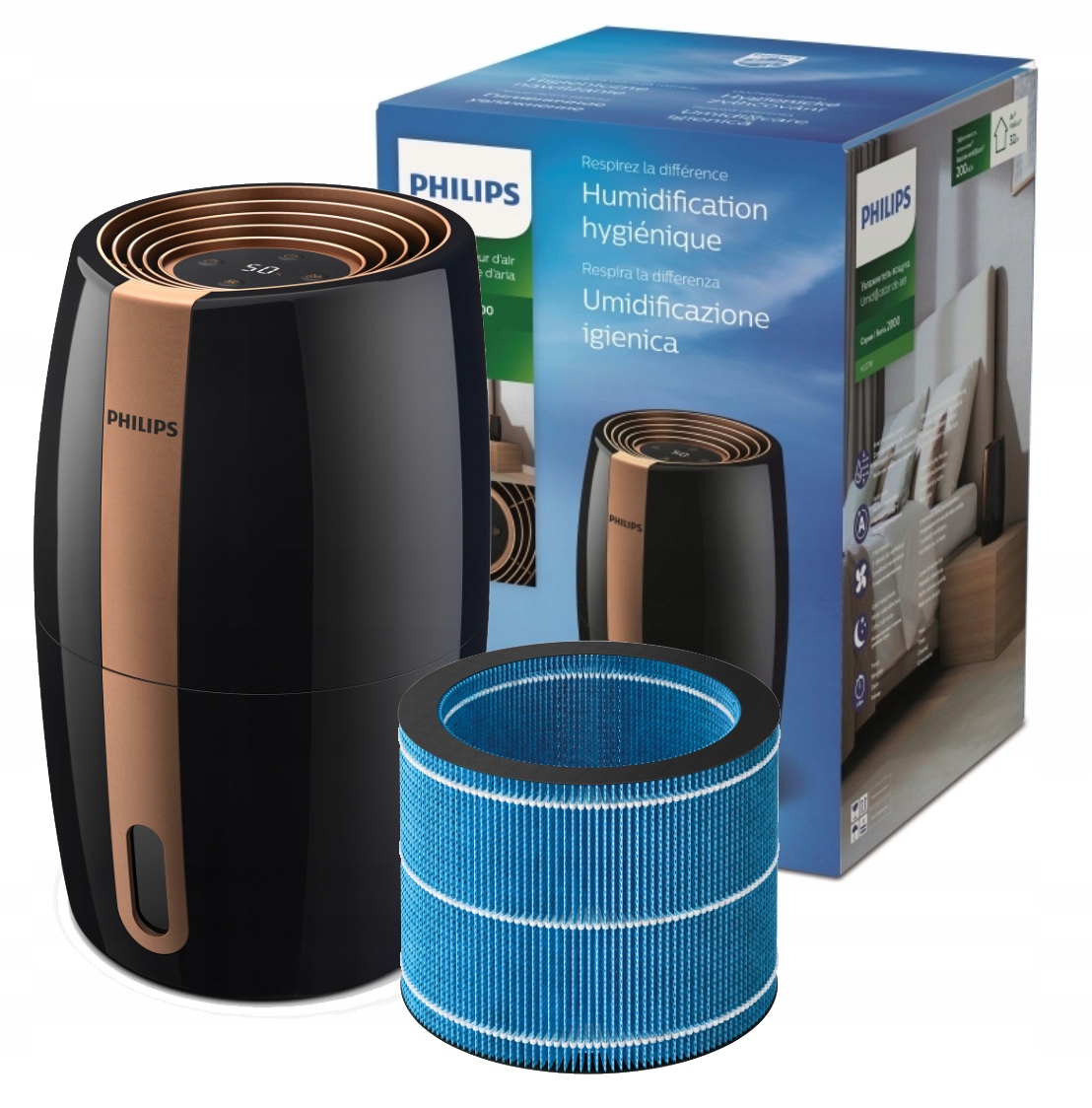 Nawilżacz Powietrza Philips HU2718/10 Z Filtrem Seria 2000
