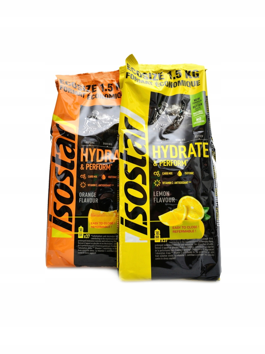 Isostar hydrate perform isotonic drink 2 x1500 g citron a pomeranč Duopack