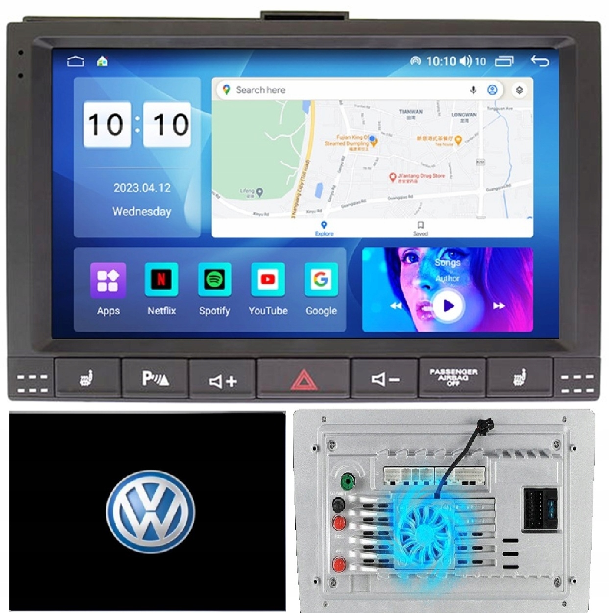 Radio Nawigacja Android Volkswagen Touareg 2002-2010 Carplay+kamera 8/256GB