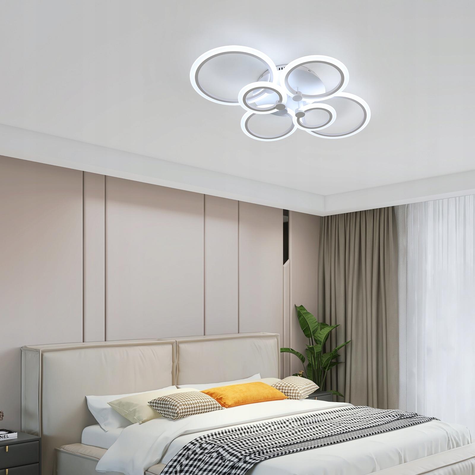 LAMPA SUFITOWA WISZĄCA LED ŻYRANDOL RING NOWOCZESNA 72W 6000K DO SALONU Rodzaj gwintu zintegrowane źródło LED