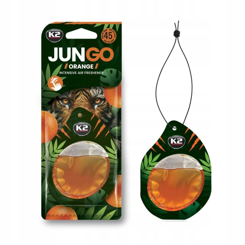 K2 V362 Vôňa Jungo Orange Membránová vonná visačka do auta