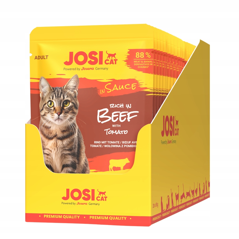 Josera JosiCat Hovězí v omáčce 28x85g Dárek