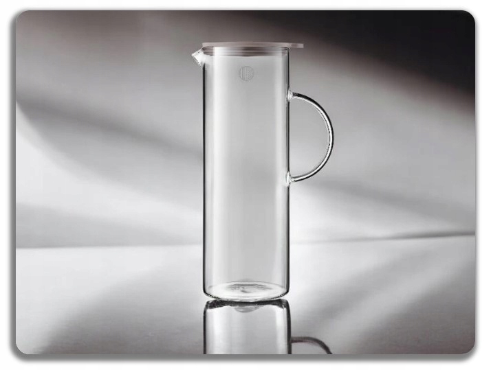 BUYDEEM Szklany Dzbanek z silikonową pokrywką 1200ml, CD2003 — 9