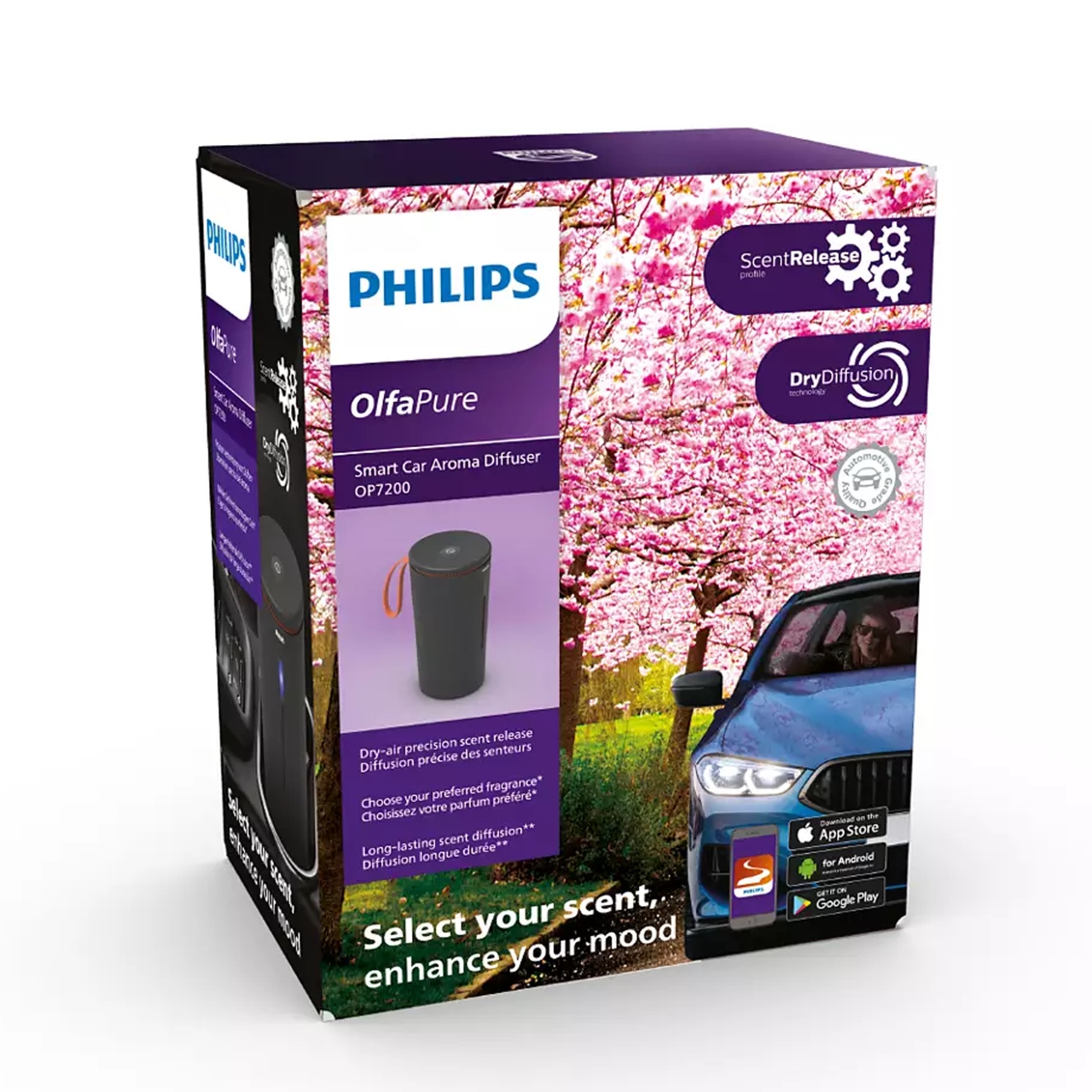 Philips OlfaPure 7200 Inteligentný automobilový difuzér vôní