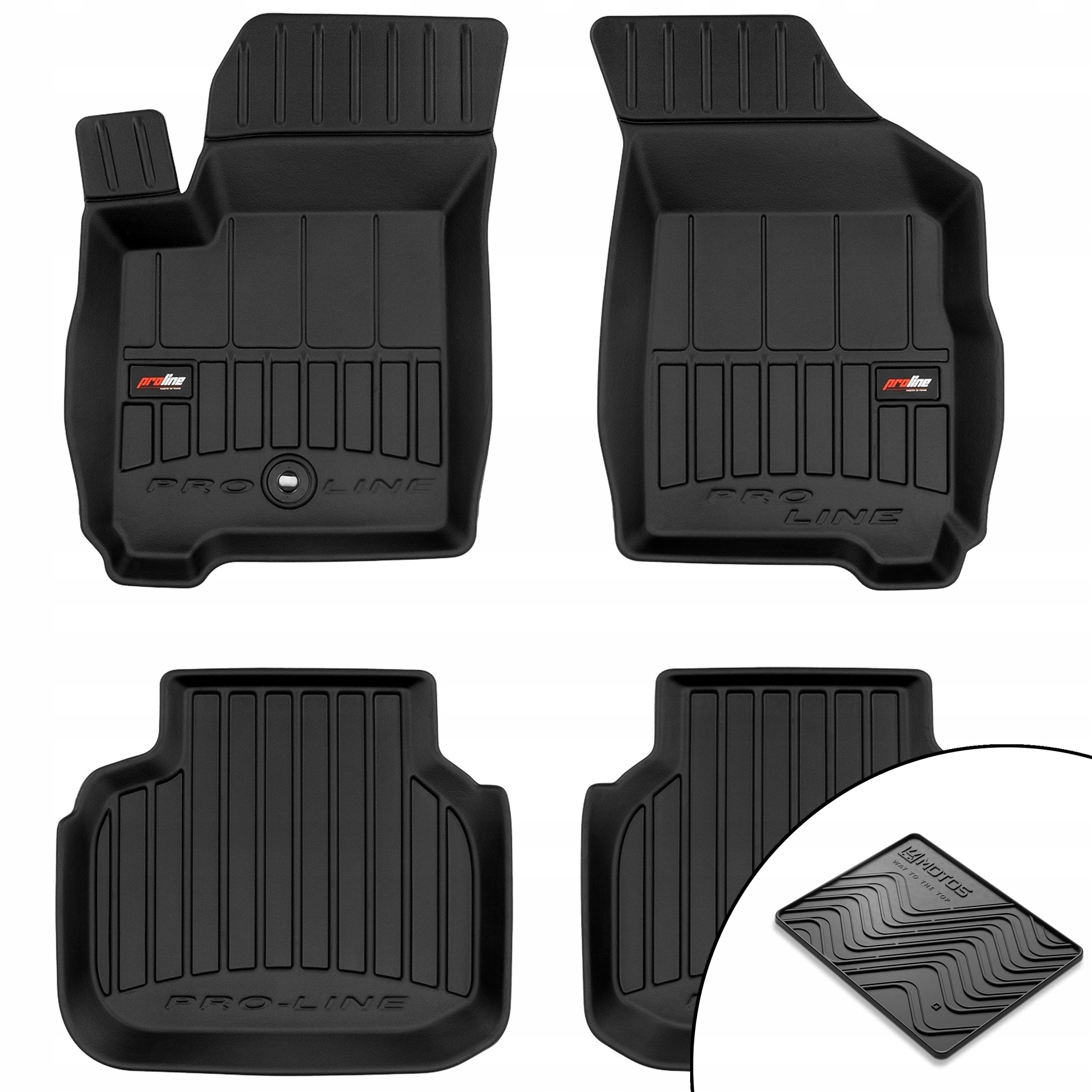 Gumové koberce 3D Dodge Journey I 2008-2020 podložka bonus