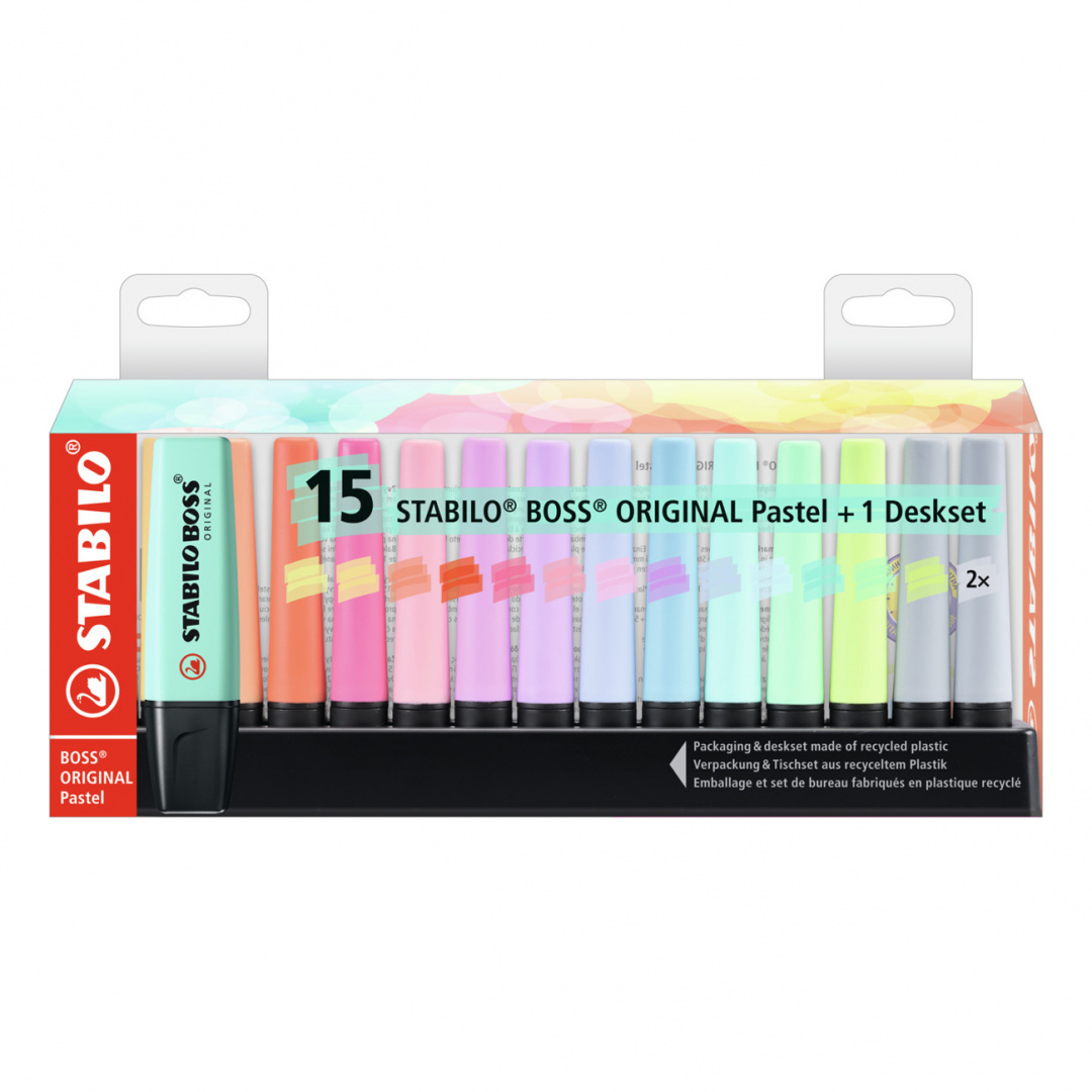

Zakreślacze Stabilo Boss Pastel (15 sztuk)