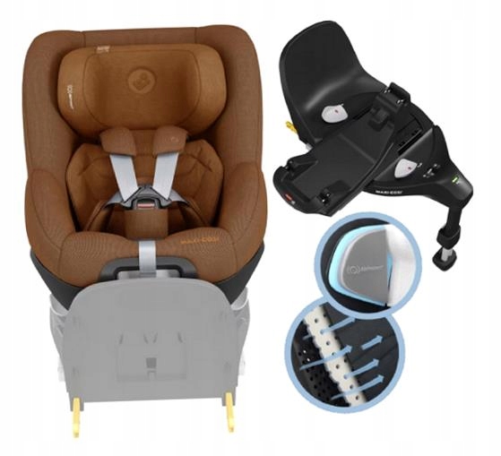 MAXI COSI FOTELIK SAMOCHODOWY PEARL360 PRO OBROTOWY 0-18KG + BAZA FF360 PRO