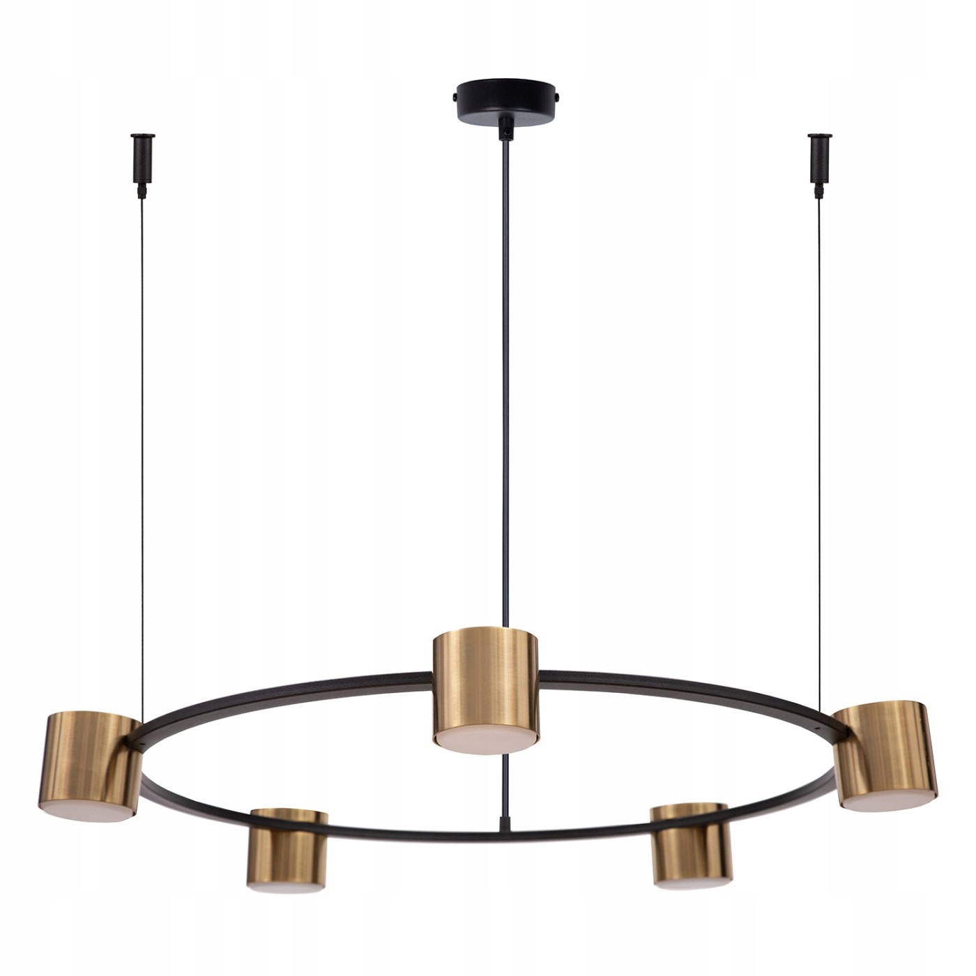 Lampa Wisząca Sufitowa Sigma Kodo V Czarno Złota 5x GX53 do Salonu