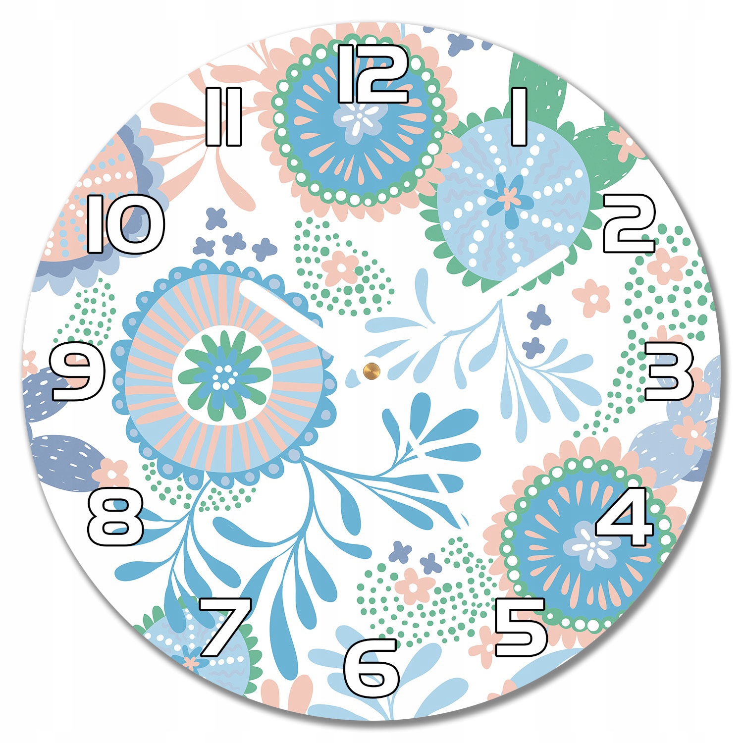 

Zegar na ścianę Kwiaty w stylu vintage f30 cm