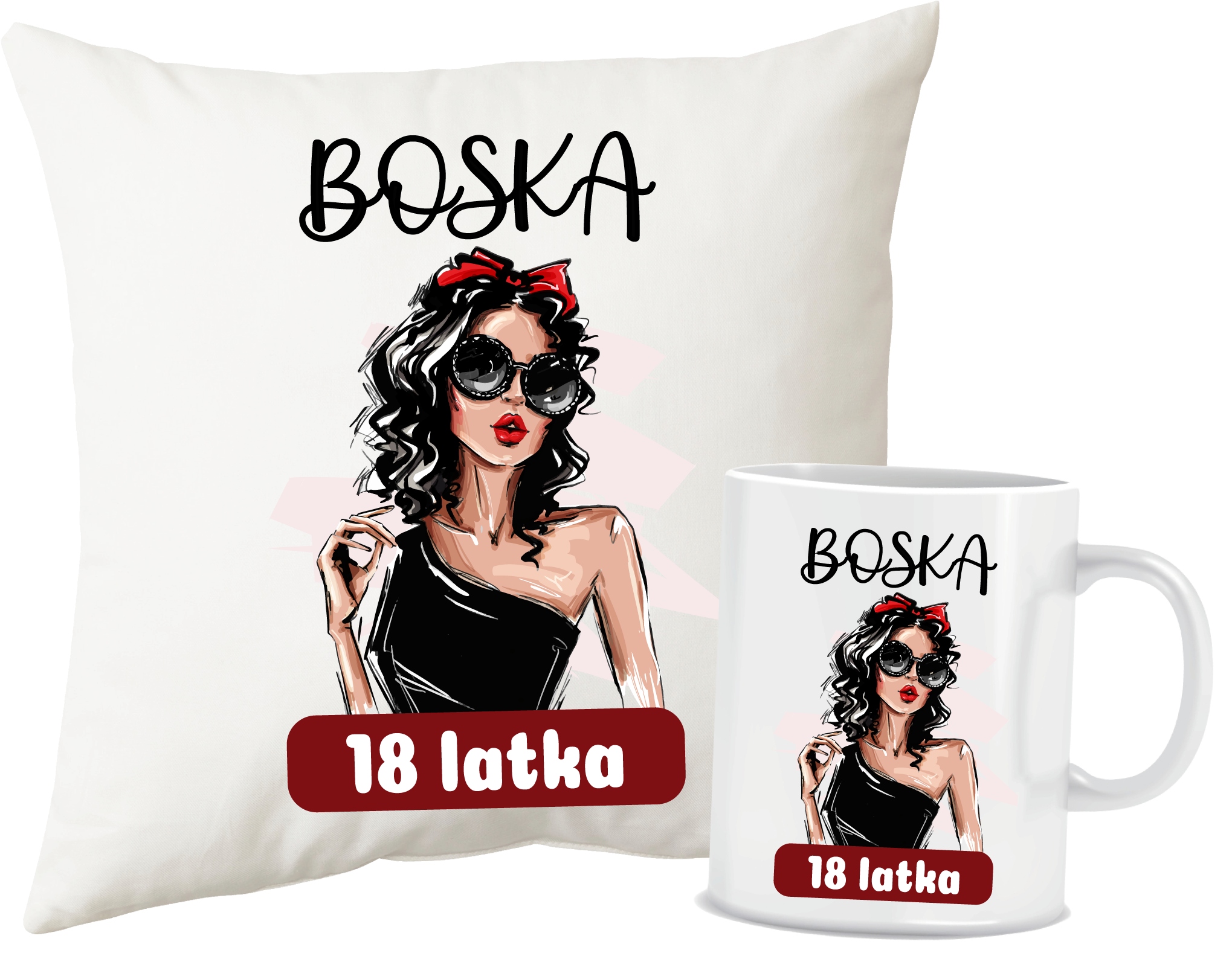 

Poduszka kubek 18 Urodziny Dla Kobiety