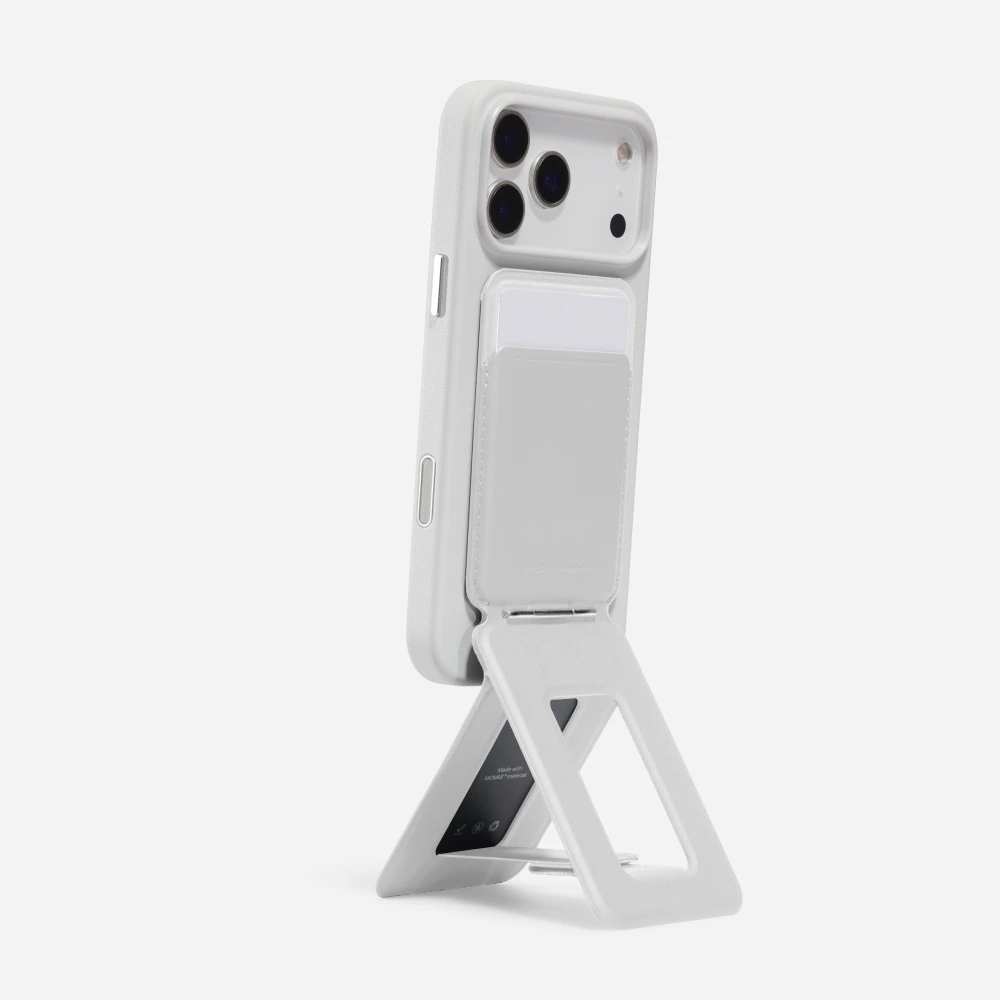 MagSafe stativ a peněženka na iPhone Moft, barva: světle šedá