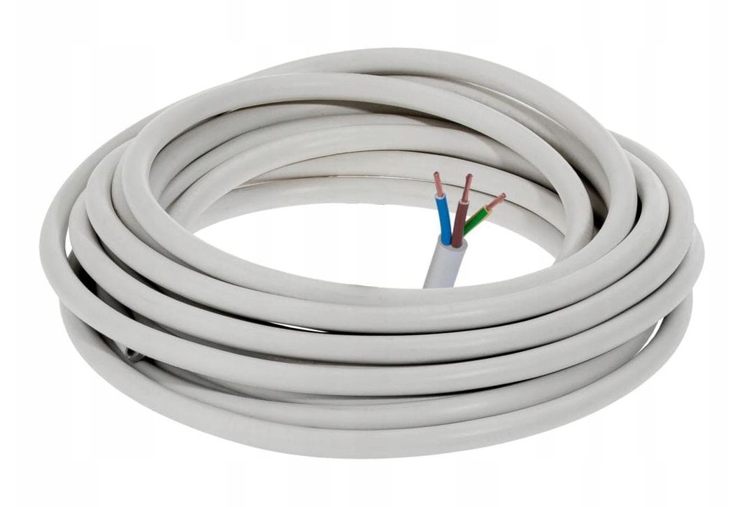Kabel elektrický 3x1mm 25m plášťový bytový OMYp 300V