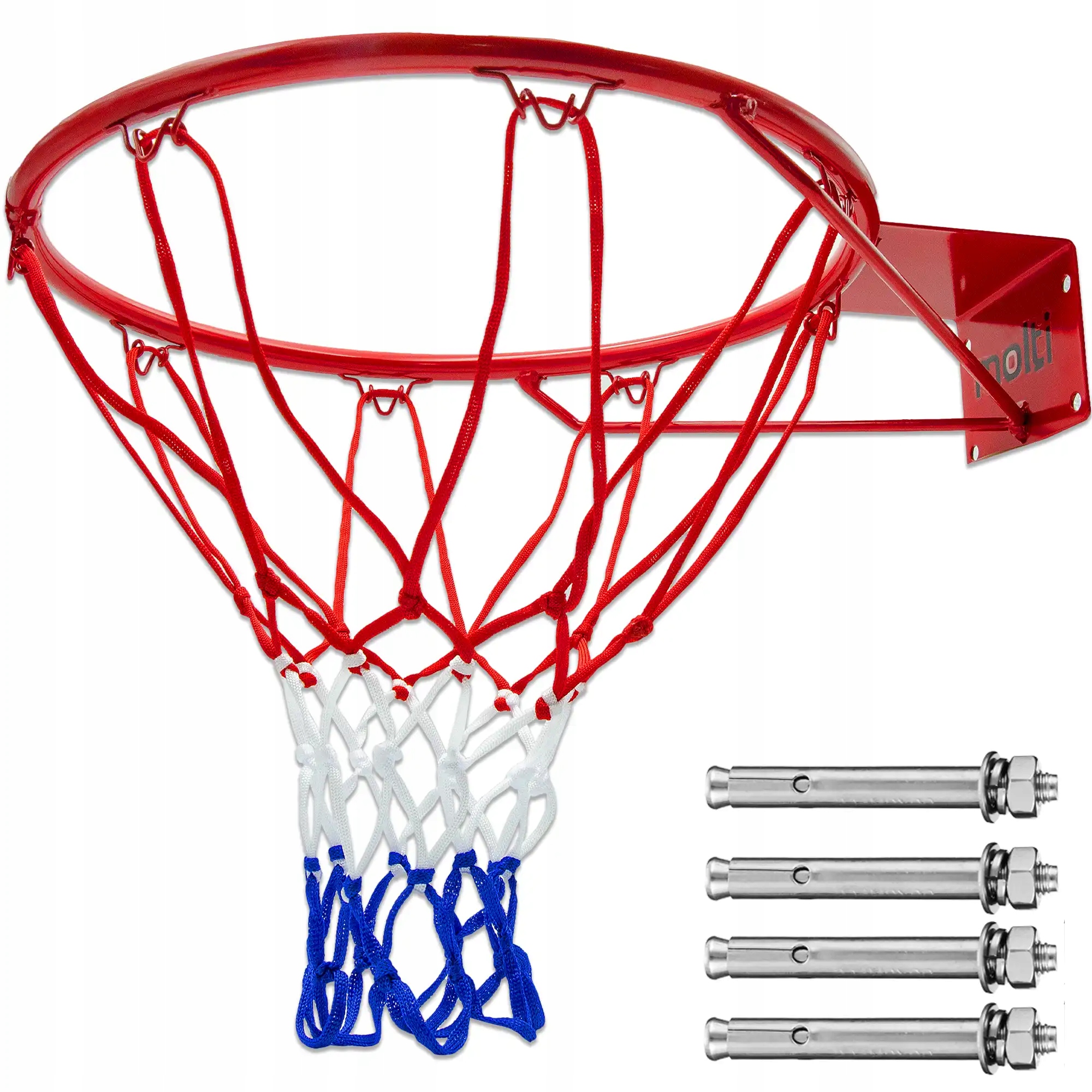 OBRĘCZ DO GRY W KOSZYKÓWKĘ SIATKA KOSZA SOLIDNA NA ZEWNĄTRZ MOCNA METALOWA